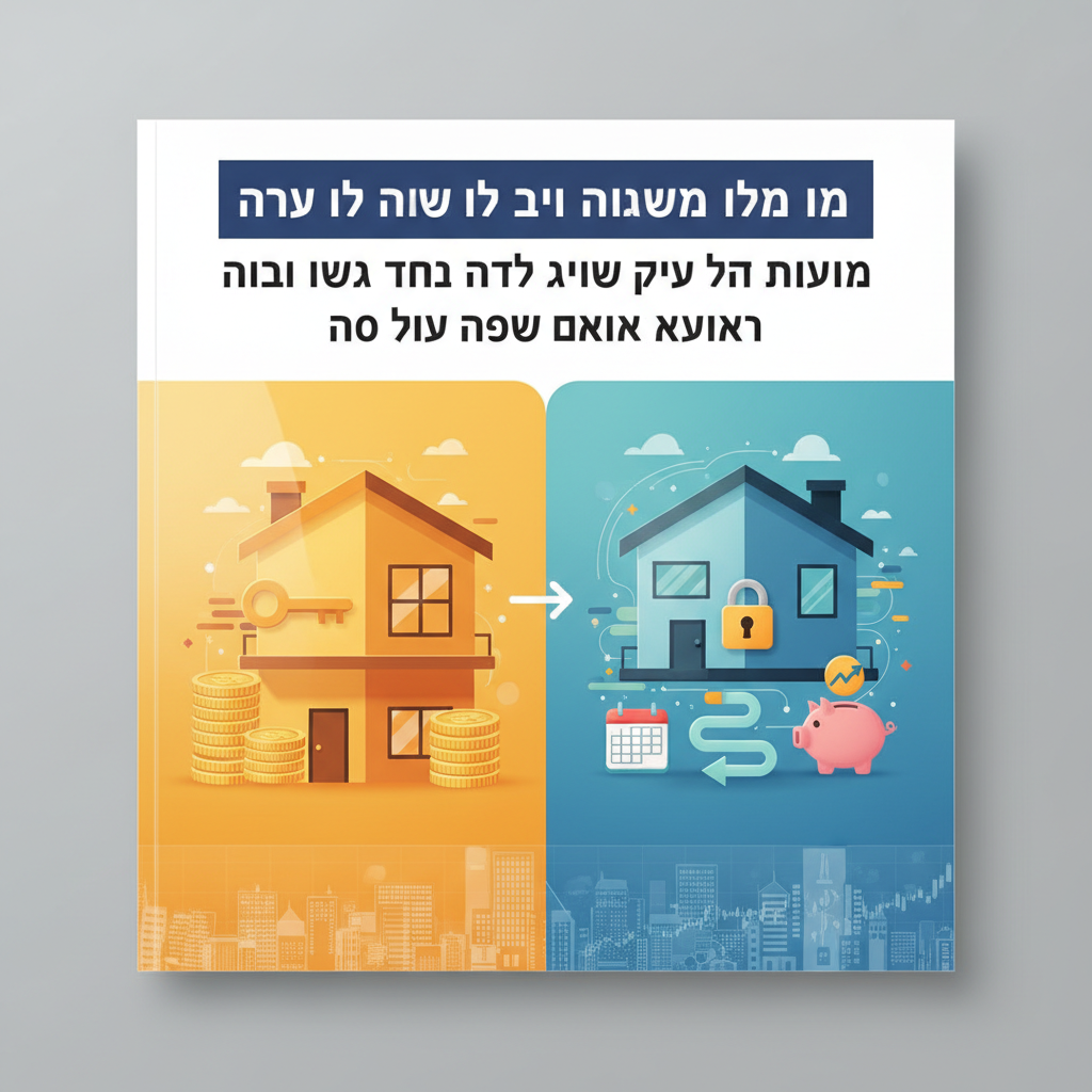 אם יש לי שני מיליון שקל נזיל האם שווה לשים את הכל בבת אחת על בית ולקנות בית או לקחת משכנתא