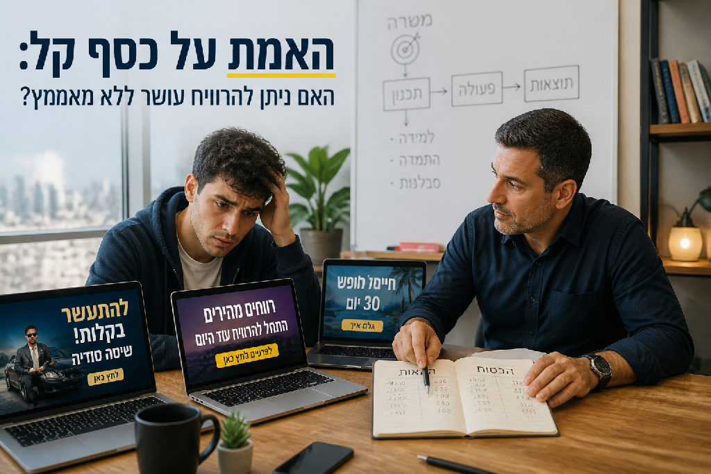 האמת על כסף קל: האם ניתן להרוויח עושר ללא מאמץ?