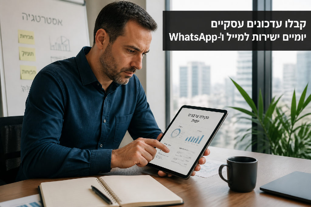 קבלו עדכונים עסקיים יומיים ישירות למייל ול-WhatsApp