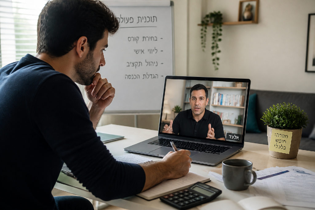 מדריך מקיף: מציאת קורסים ואיך לקבל עזרה אישית מאלעד