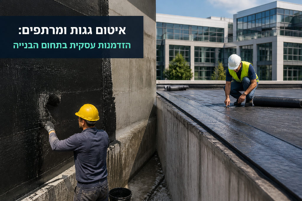 איטום גגות ומרתפים: הזדמנות עסקית בתחום הבנייה