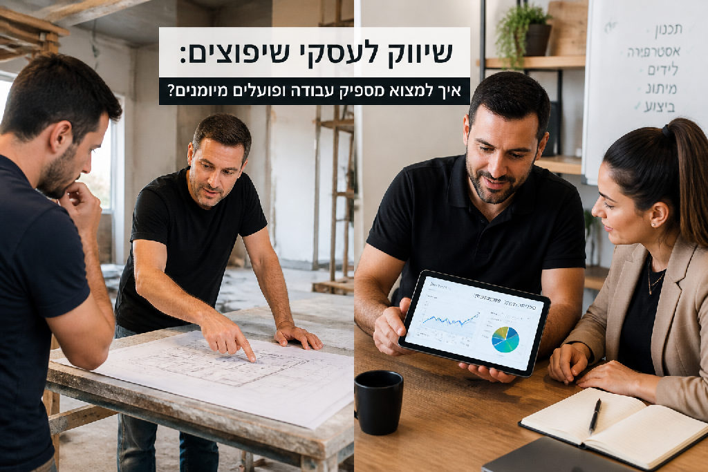 שיווק לעסקי שיפוצים: איך למצוא מספיק עבודה ופועלים מיומנים?