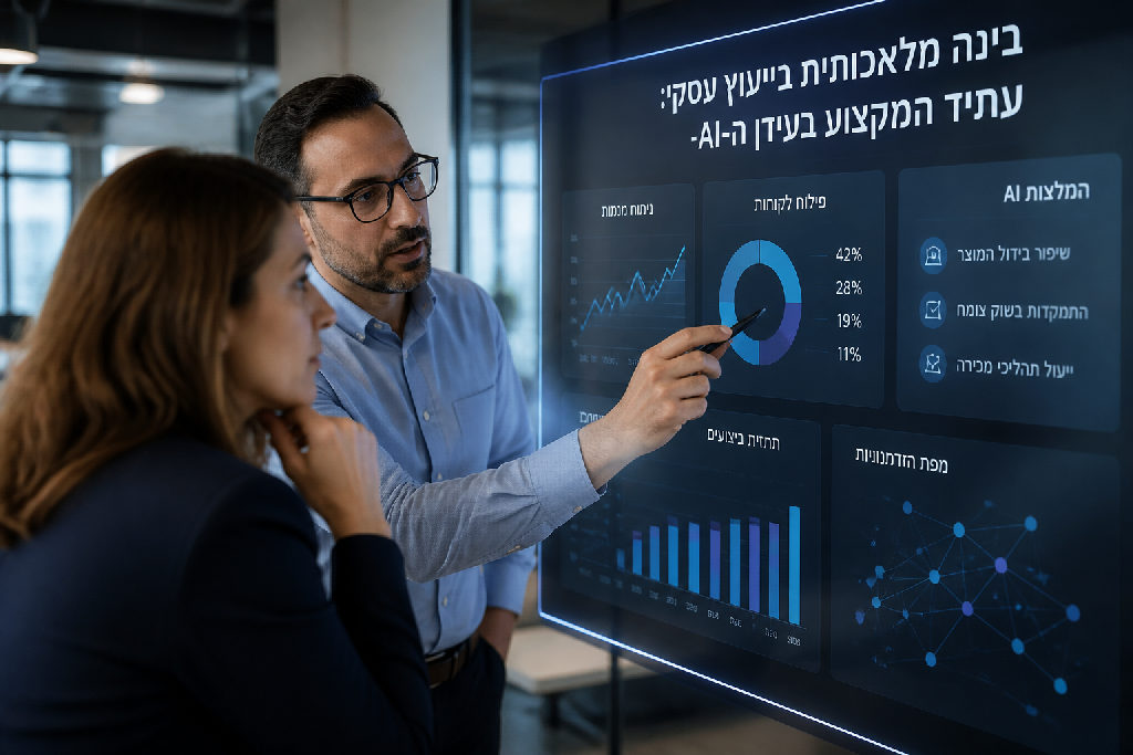 בינה מלאכותית בייעוץ עסקי: עתיד המקצוע בעידן ה-AI