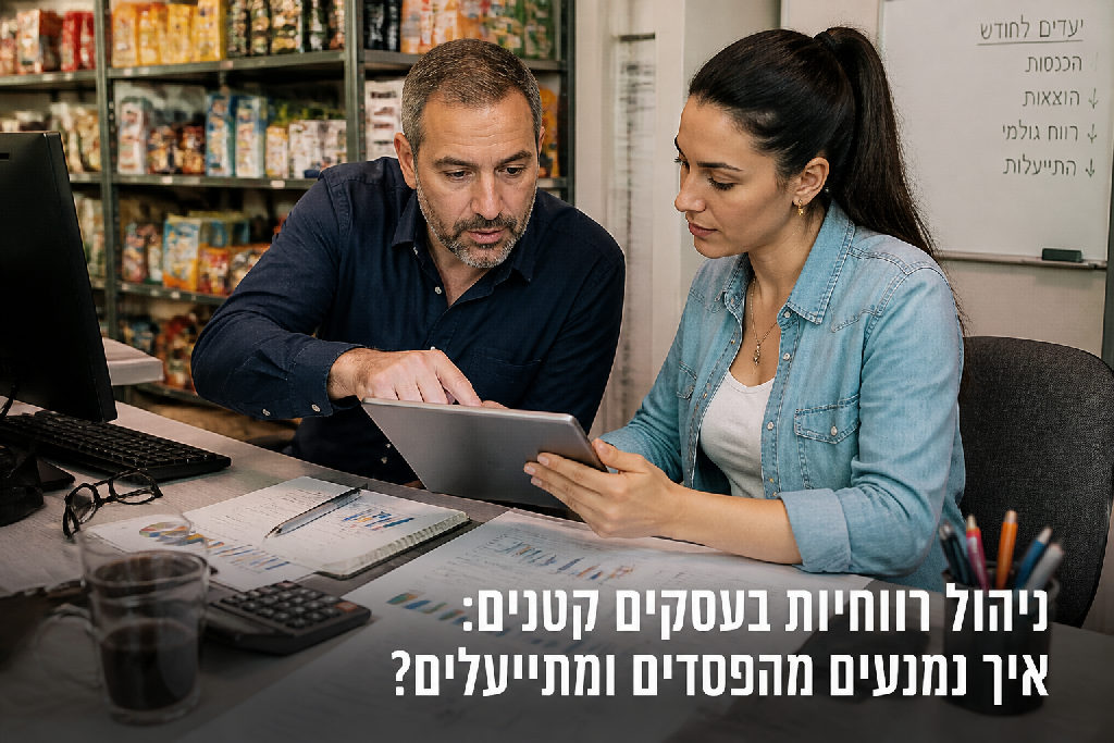 ניהול רווחיות בעסקים קטנים: איך נמנעים מהפסדים ומתייעלים?