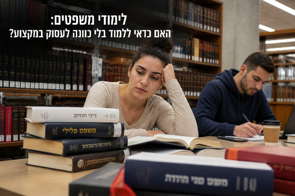 לימודי משפטים: האם כדאי ללמוד בלי כוונה לעסוק במקצוע?