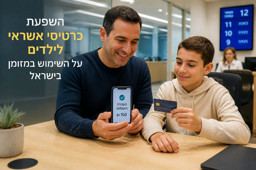 השפעת כרטיסי אשראי לילדים על השימוש במזומן בישראל