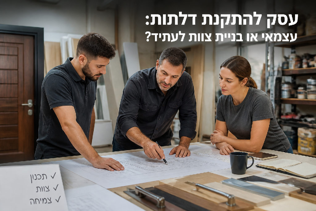 עסק להתקנת דלתות: עצמאי או בניית צוות לעתיד?