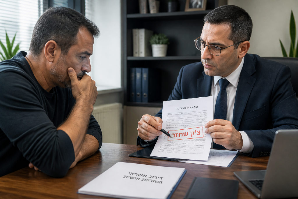 השלכות צ ק שחזר: דירוג אשראי ואחריות אישית