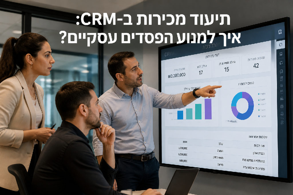 תיעוד מכירות ב-CRM: איך למנוע הפסדים עסקיים?