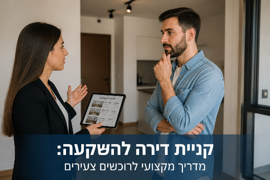 קניית דירה להשקעה: מדריך מקצועי לרוכשים צעירים