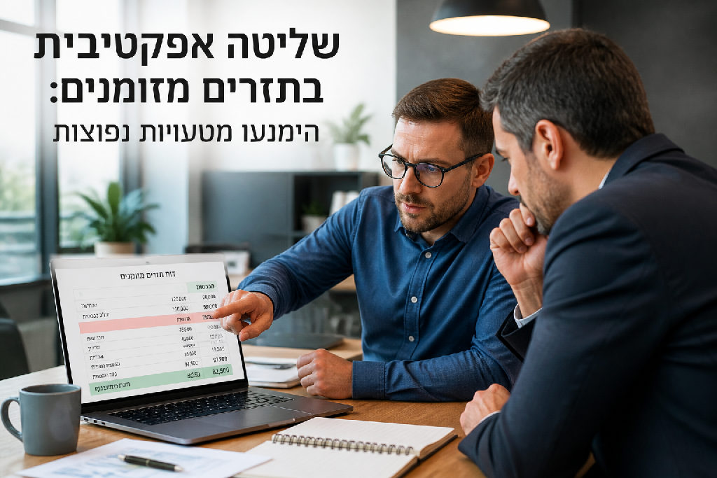 שליטה אפקטיבית בתזרים מזומנים: הימנעו מטעויות נפוצות
