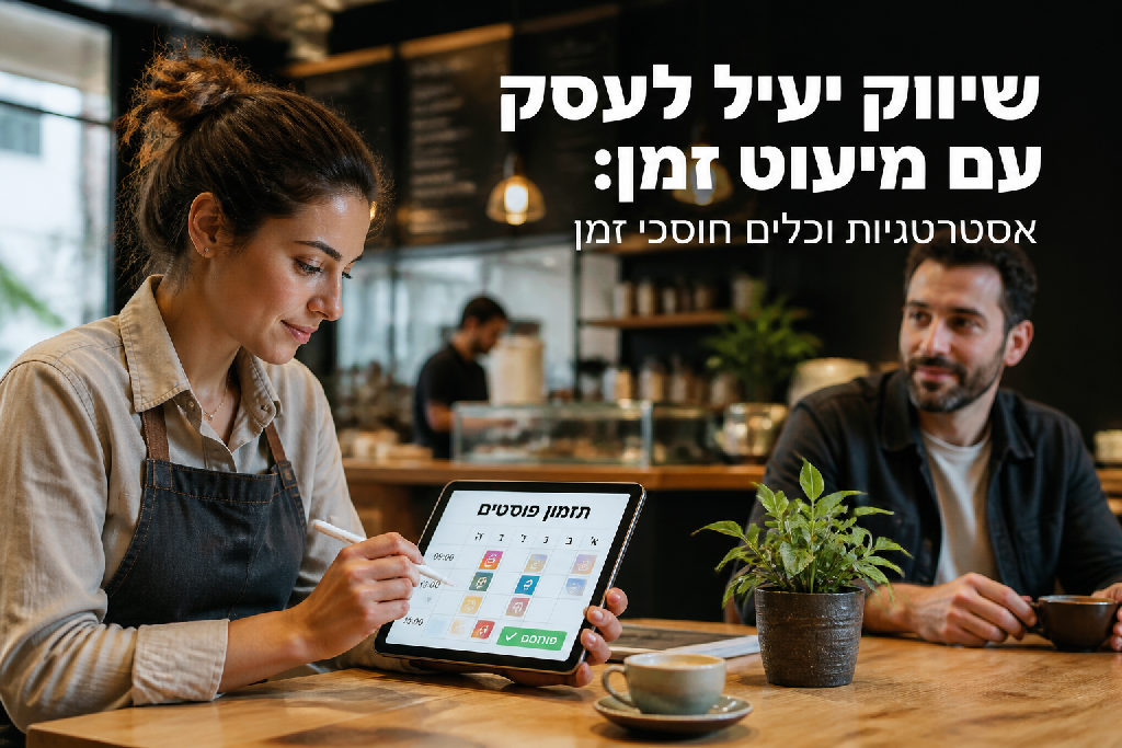 שיווק יעיל לעסק עם מיעוט זמן: אסטרטגיות וכלים חוסכי זמן