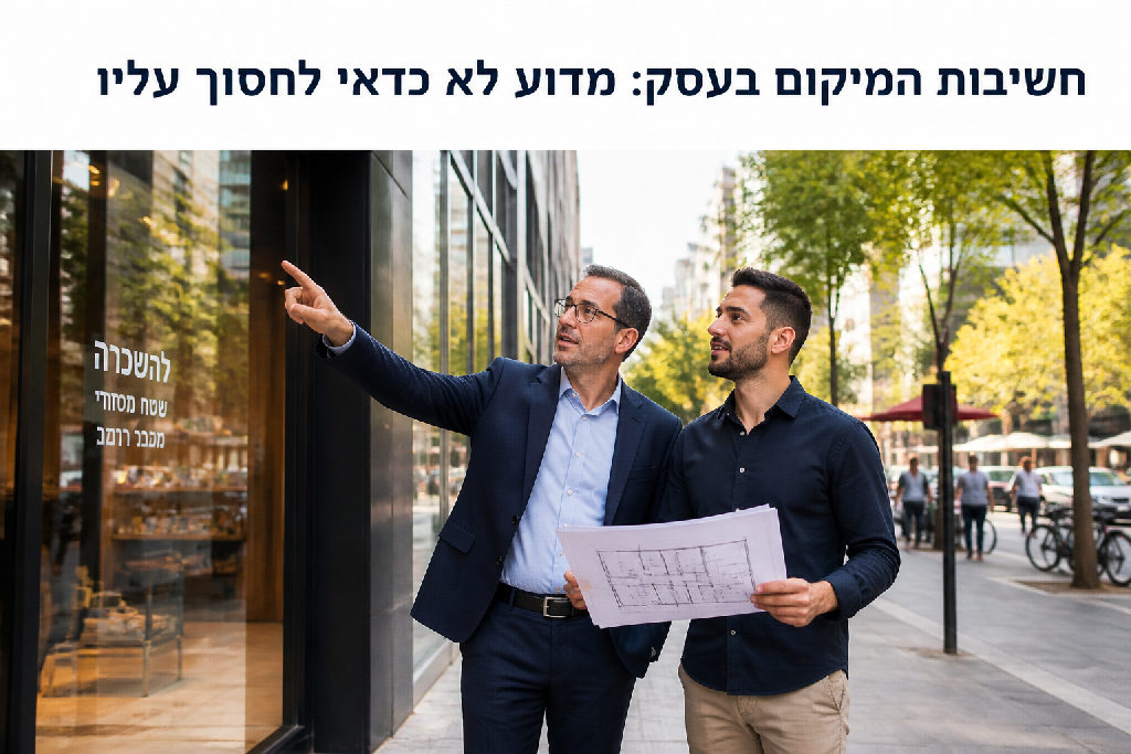חשיבות המיקום בעסק: מדוע לא כדאי לחסוך עליו
