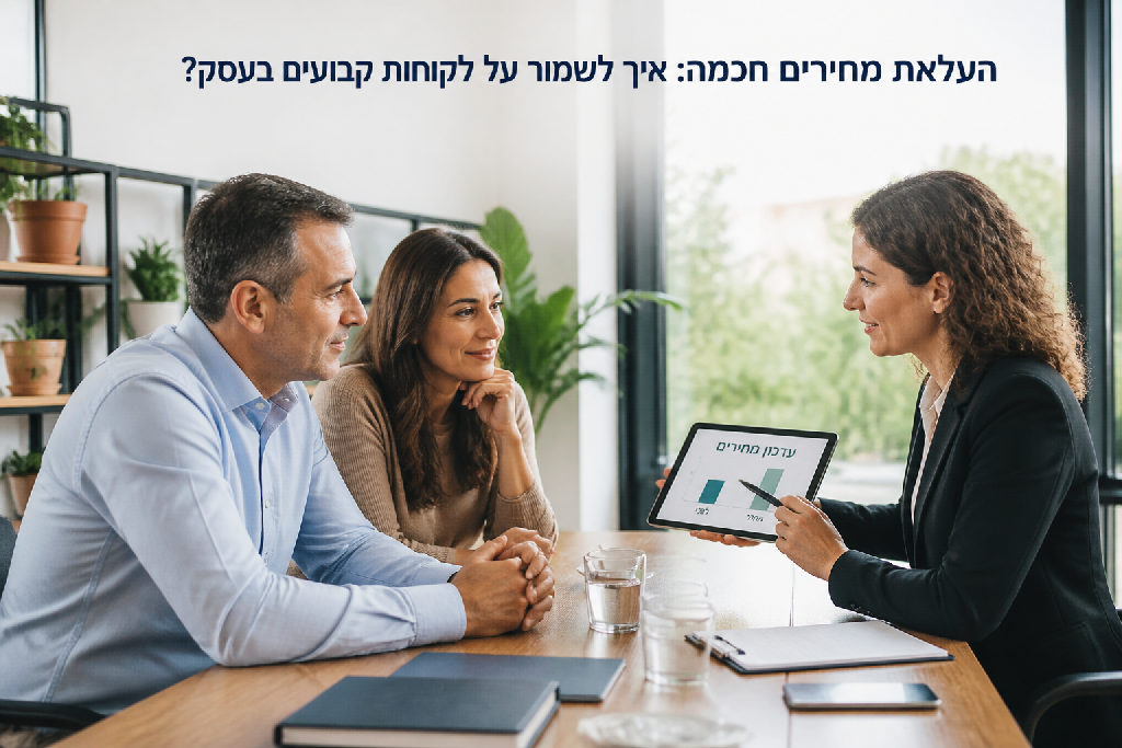 העלאת מחירים חכמה: איך לשמור על לקוחות קבועים בעסק?