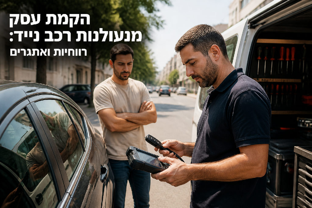 הקמת עסק מנעולנות רכב נייד: רווחיות ואתגרים