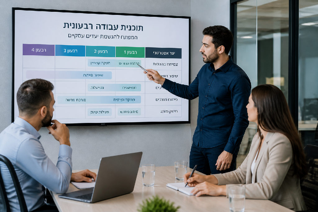תוכנית עבודה רבעונית: המפתח להגשמת יעדים עסקיים