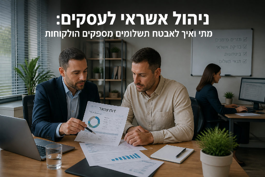 ניהול אשראי לעסקים: מתי ואיך לאבטח תשלומים מספקים ולקוחות