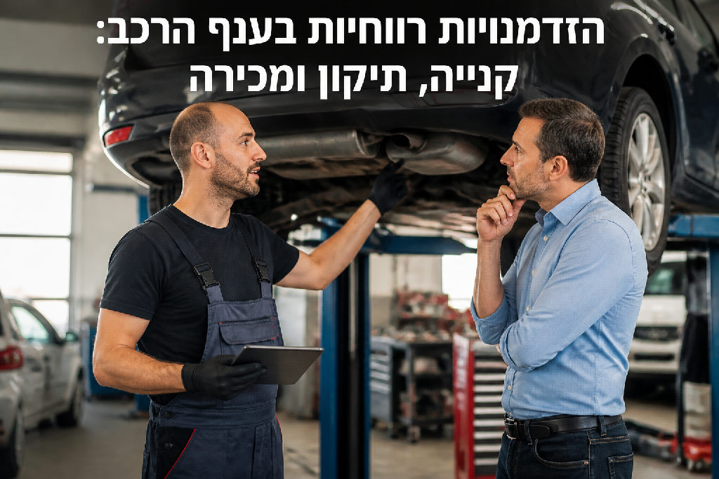 הזדמנויות רווחיות בענף הרכב: קנייה, תיקון ומכירה