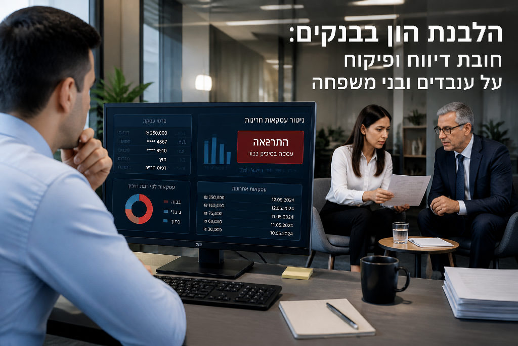 הלבנת הון בבנקים: חובת דיווח ופיקוח על עובדים ובני משפחה