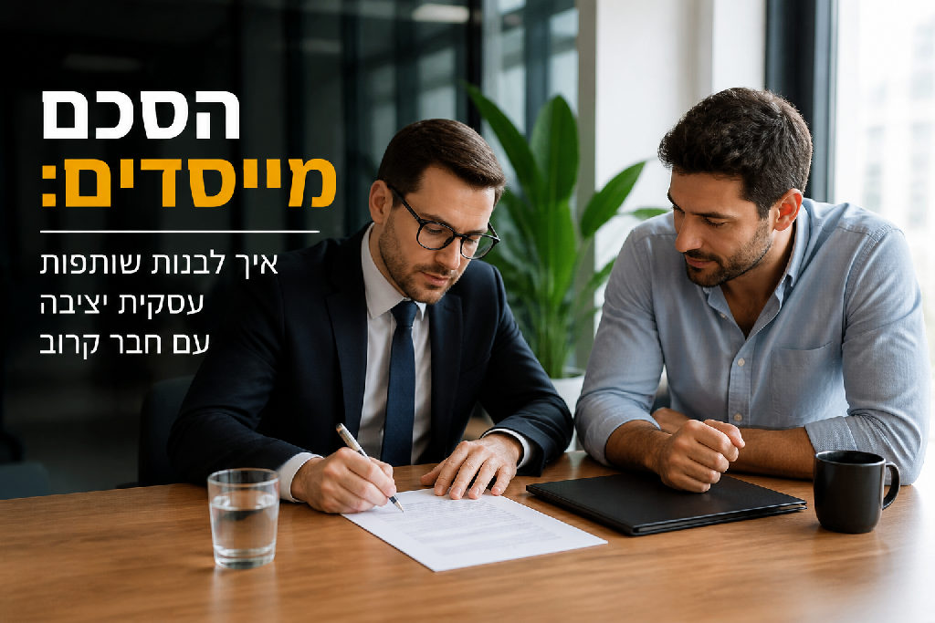 הסכם מייסדים: איך לבנות שותפות עסקית יציבה עם חבר קרוב