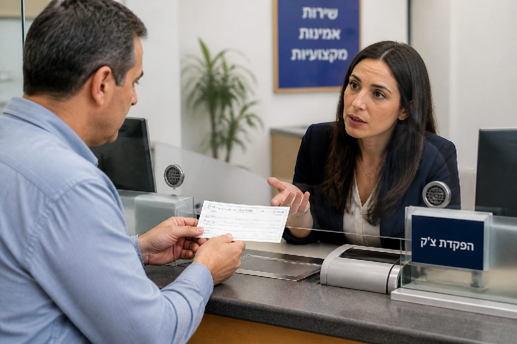הפקדת צ ק לבנק: מתי הבנק שואל שאלות ומדוע?