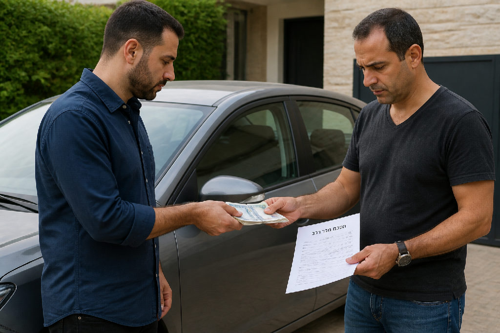 מגבלת תשלום במזומן בקניית רכב בין אנשים פרטיים