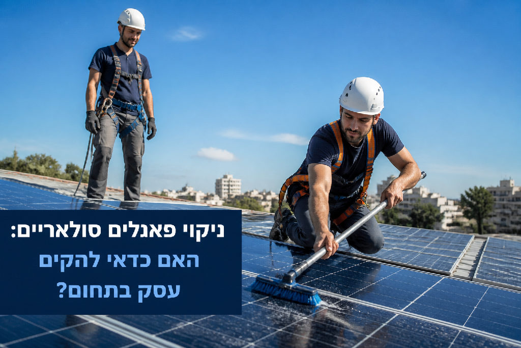 ניקוי פאנלים סולאריים: האם כדאי להקים עסק בתחום?