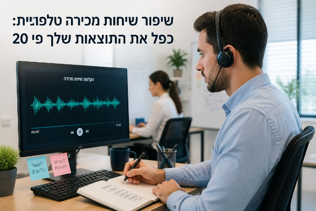 שיפור שיחות מכירה טלפוניות: כפל את התוצאות שלך פי 20