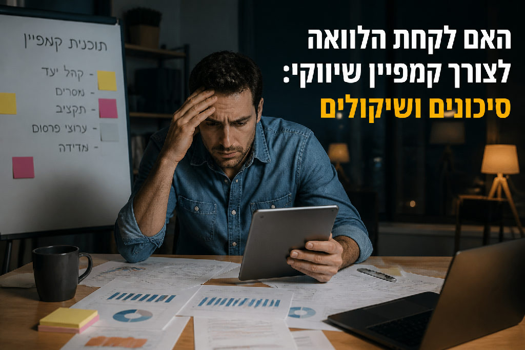 האם לקחת הלוואה לצורך קמפיין שיווקי: סיכונים ושיקולים