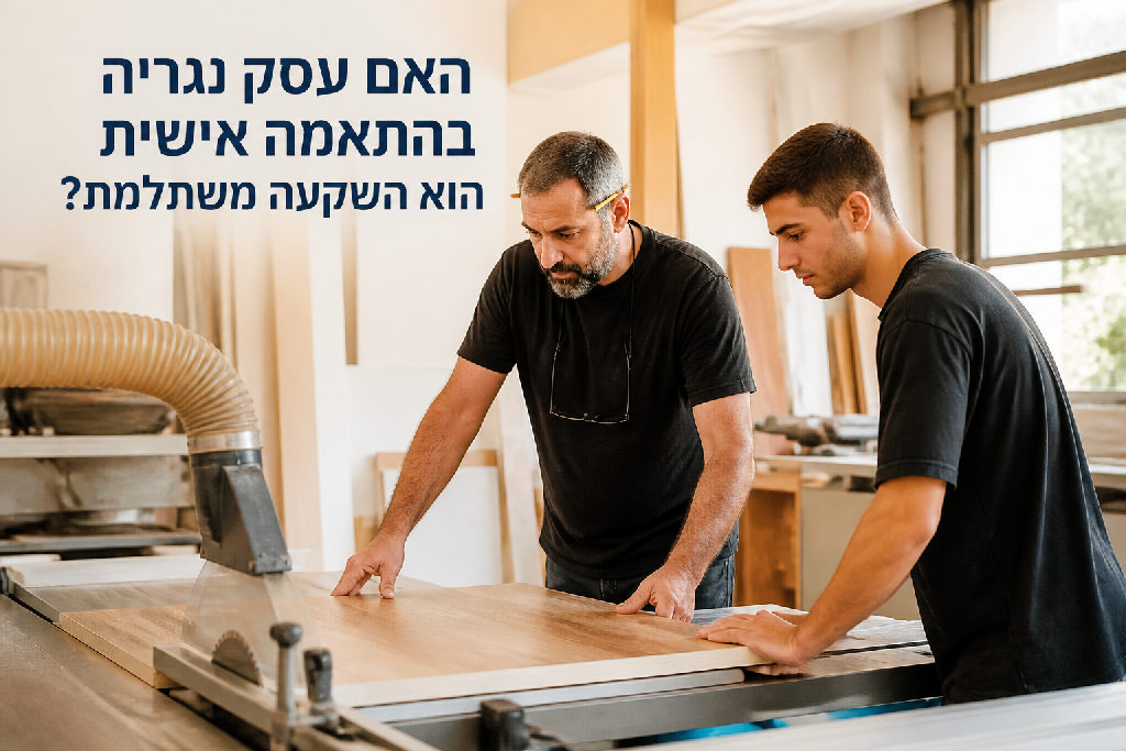 האם עסק נגריה בהתאמה אישית הוא השקעה משתלמת?
