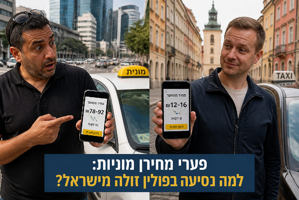 פערי מחירי מוניות: למה נסיעה בפולין זולה מישראל?