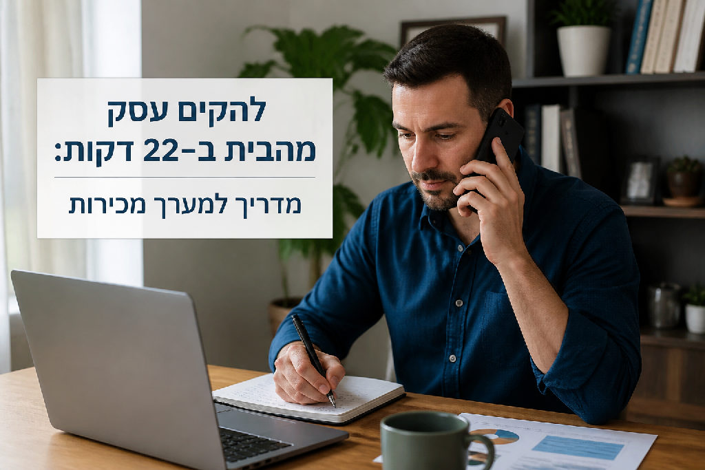 להקים עסק מהבית ב-22 דקות: מדריך למערך מכירות