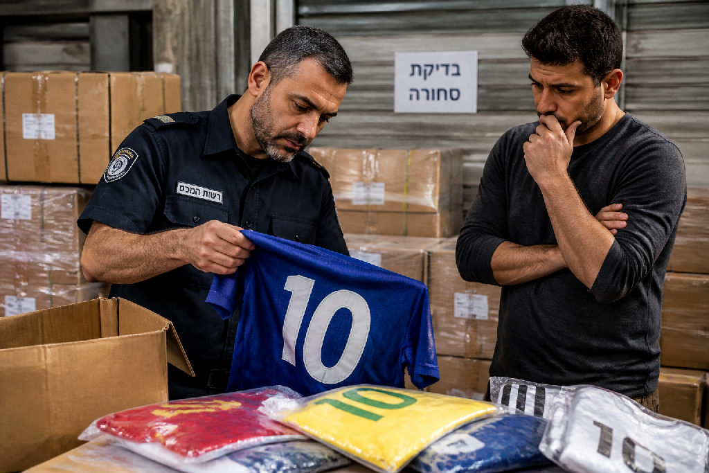 סכנות ייבוא ומכירת חולצות כדורגל מזויפות מסין