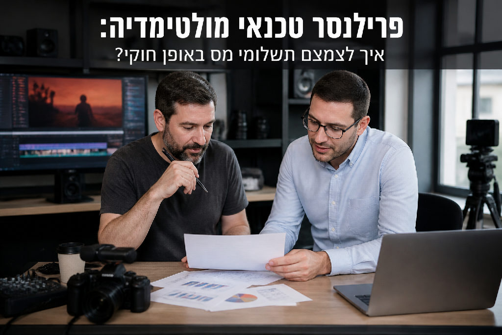 פרילנסר טכנאי מולטימדיה: איך לצמצם תשלומי מס באופן חוקי?