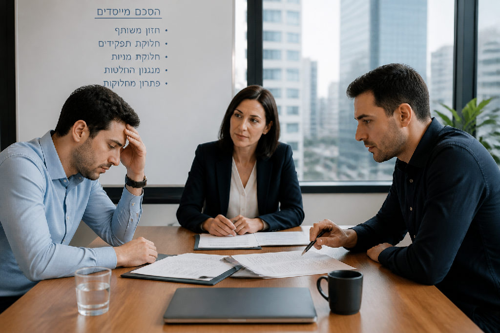 הסכם מייסדים: איך למנוע ריבים ופרידות בין שותפים עסקיים?