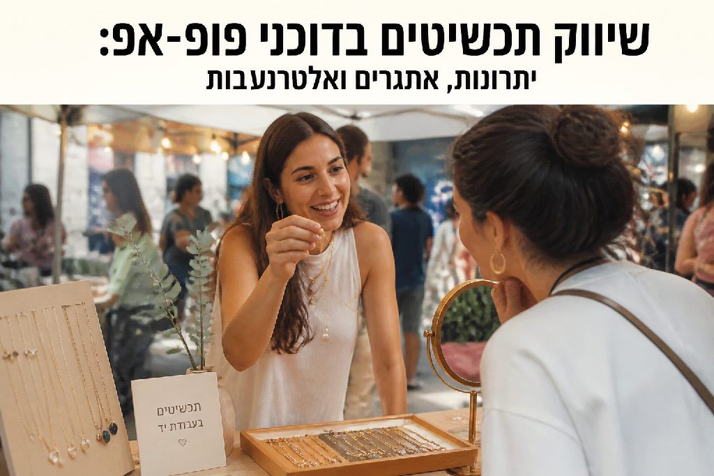 שיווק תכשיטים בדוכני פופ-אפ: יתרונות, אתגרים ואלטרנטיבות
