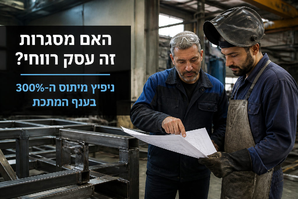 האם מסגרות זה עסק רווחי? ניפוץ מיתוס ה-300% בענף המתכת