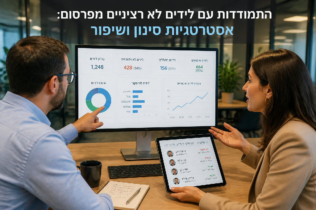התמודדות עם לידים לא רציניים מפרסום: אסטרטגיות סינון ושיפור