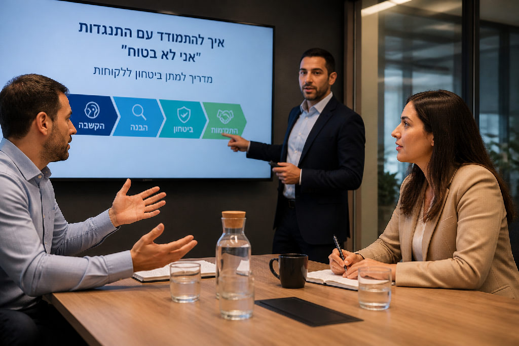 איך להתמודד עם התנגדות אני לא בטוח : מדריך למתן ביטחון ללקוחות
