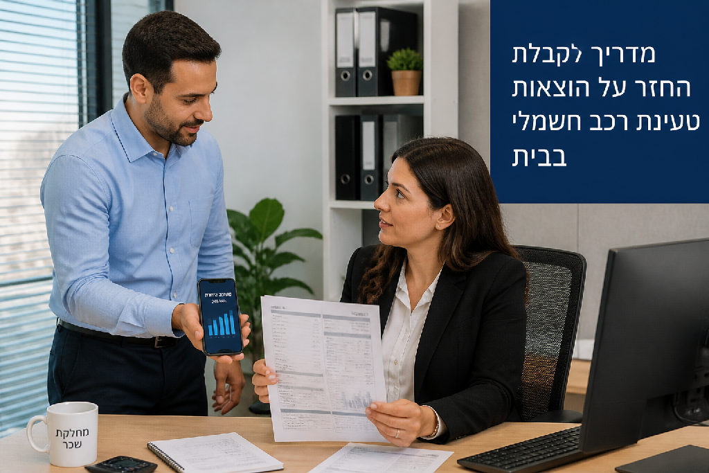 מדריך לקבלת החזר על הוצאות טעינת רכב חשמלי בבית