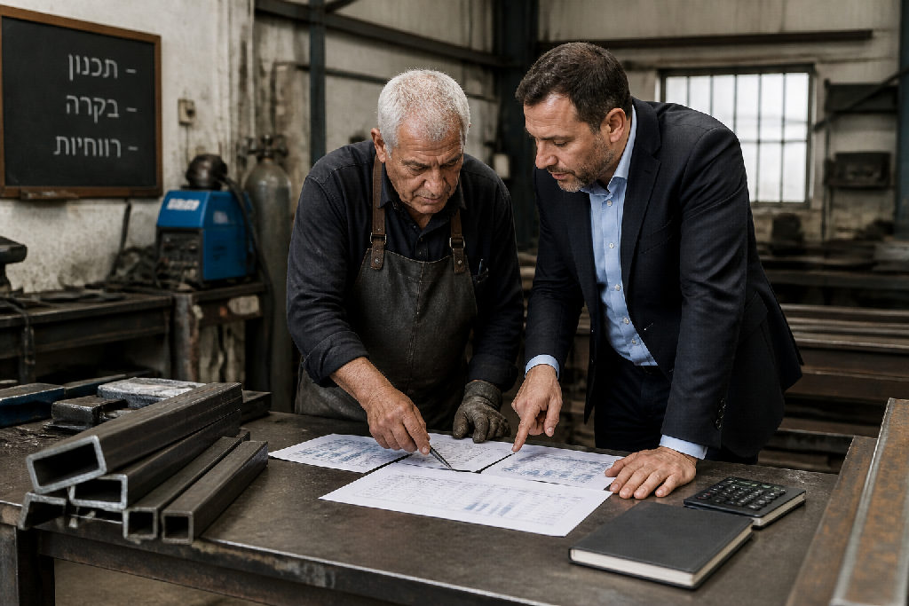 ניתוח דוח רווח והפסד של מסגריה ואיך להגדיל את הרווח הנקי