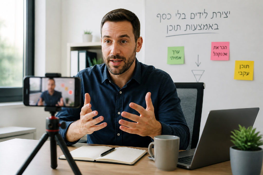 איך לייצר לידים בלי כסף באמצעות שיווק באמצעות תוכן